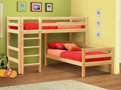 سرير بطابقين زاوية للأطفال