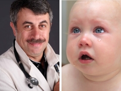 Dr. Komarovsky: wat te doen als de baby uit bed viel?