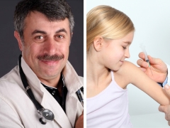 Doktor Komarovsky mengenai vaksinasi
