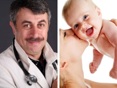 Dr. Komarovsky on the development of newborns and infants for months