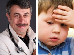 Dr Komarovsky over wat te doen als het kind op zijn hoofd slaat