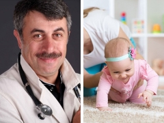 Dr. Komarovsky over hoe je een baby moet leren kruipen