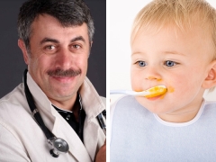 डॉ। कोमारोव्स्की ने एक चम्मच के साथ एक बच्चे को चबाने, निगलने और आत्म-खाने के लिए कैसे सिखाना है