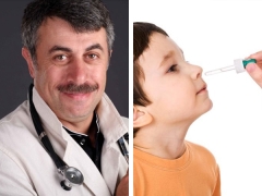 Dr. Komarovsky about Albucid’s instillation into the nose for children