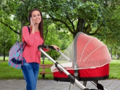 Как да изберем мрежа за комари на количката и как да я поправим?