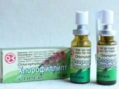 Spray Chlorofillipt for børn: brugsanvisning
