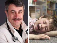 Dr. Komarovsky, çocuk kafasını duvarda ve yerde atarsa ​​ne yapılması gerektiği hakkında