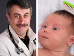 Dokter Komarovsky over hoe de korstjes op het hoofd van de baby te verwijderen