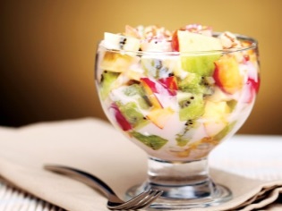 Winterfruitsalade met yoghurt