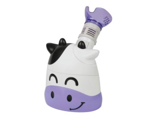 stoombad inhalator in de vorm van een koe