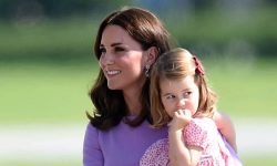 Princess Charlotte learns to play tennis at 2