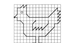 Graphic dictation Rooster