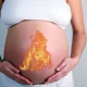 Maagzuur tijdens de zwangerschap in het derde trimester