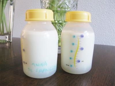 Lagen in de moedermelk tijdens opslag