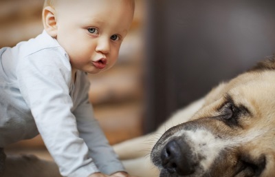 Dieťa so psom