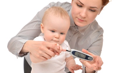 아이의 인슐린 수치 측정